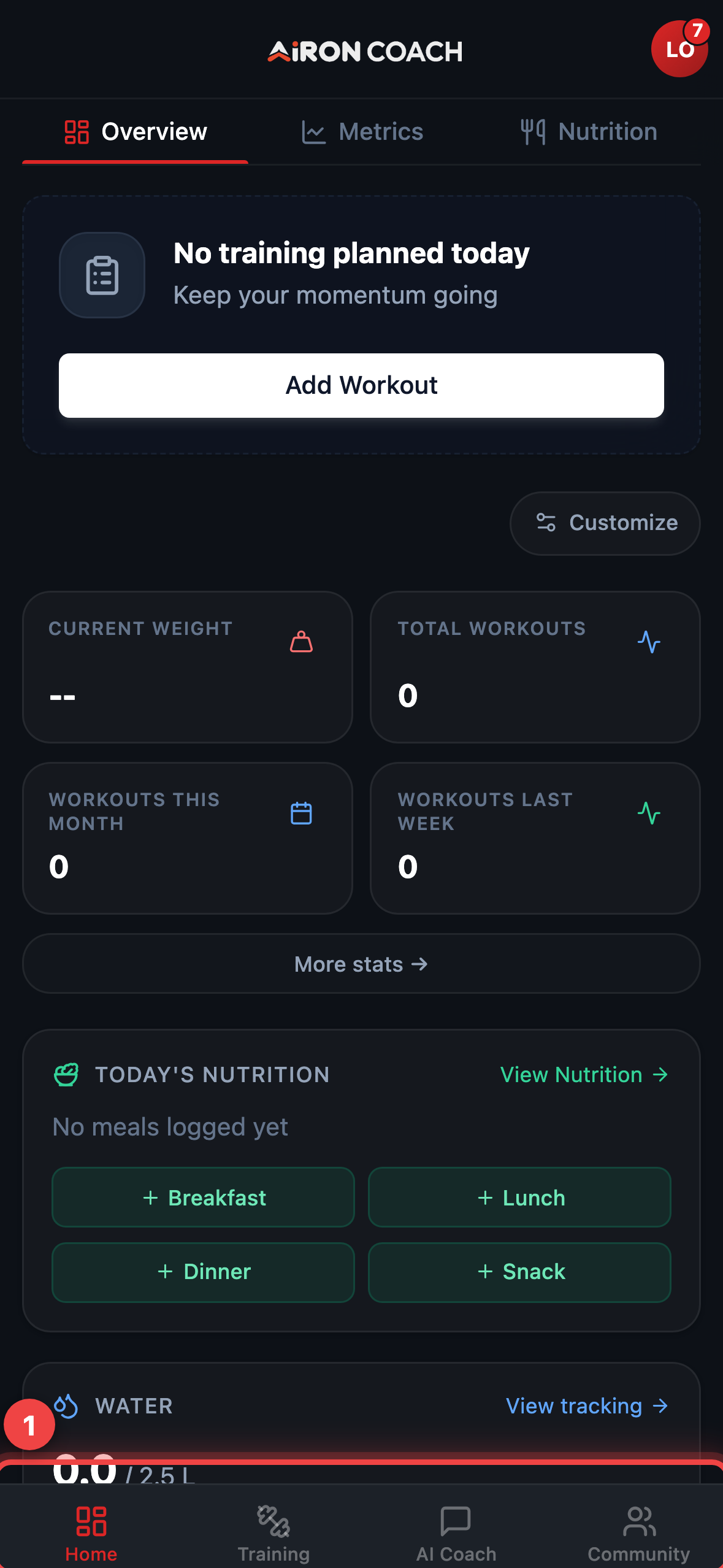 App navigation — sidebar on desktop, bottom tabs on phone.